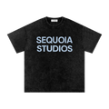 Sequoia studios oversized washed T-shirt-black/blue *PRE-ORDER*