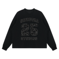 Sequoia 26 waffle knit longsleeve-black camo *PRE-ORDER*