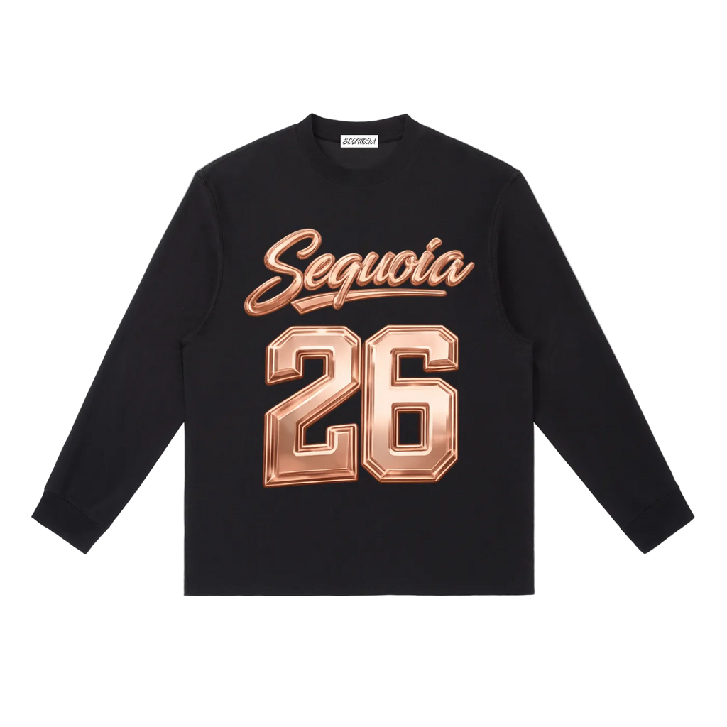 Sequoia 26 longsleeve-black/rose gold *PRE-ORDER*