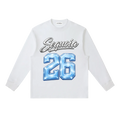 Sequoia 26 longsleeve-white/silver/baby blue *PRE-ORDER*