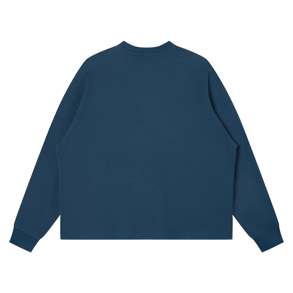 Sequoia 26 waffle knit longsleeve-navy camo *PRE-ORDER*