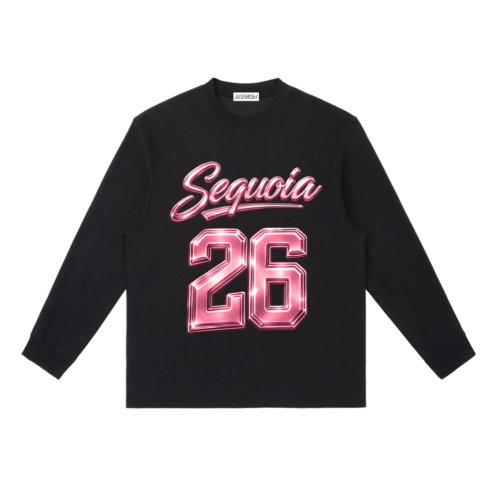 Sequoia 26 longsleeve-black/pink *PRE-ORDER*