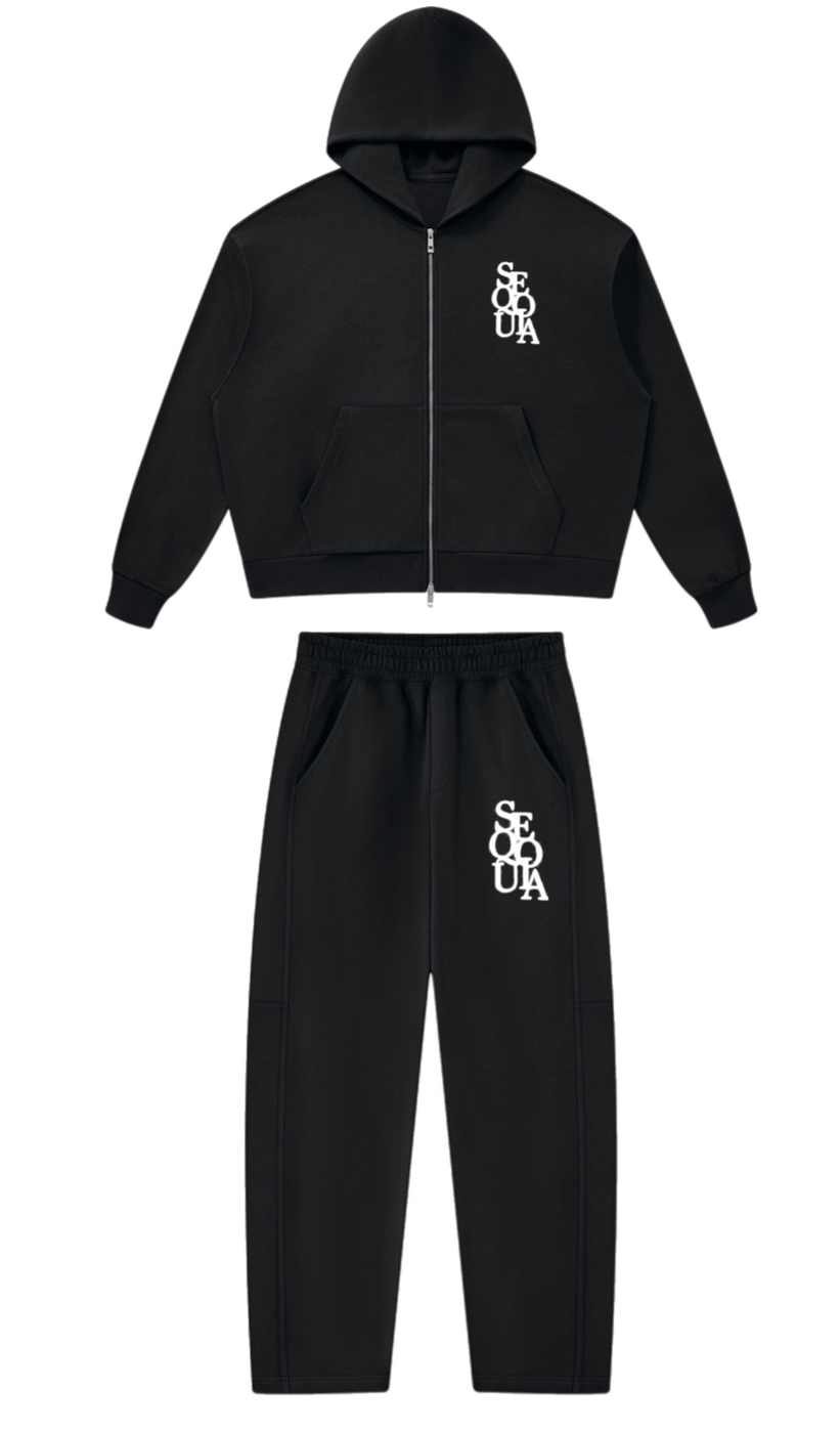 Sequoia luxe tracksuit-black *PRE-ORDER*