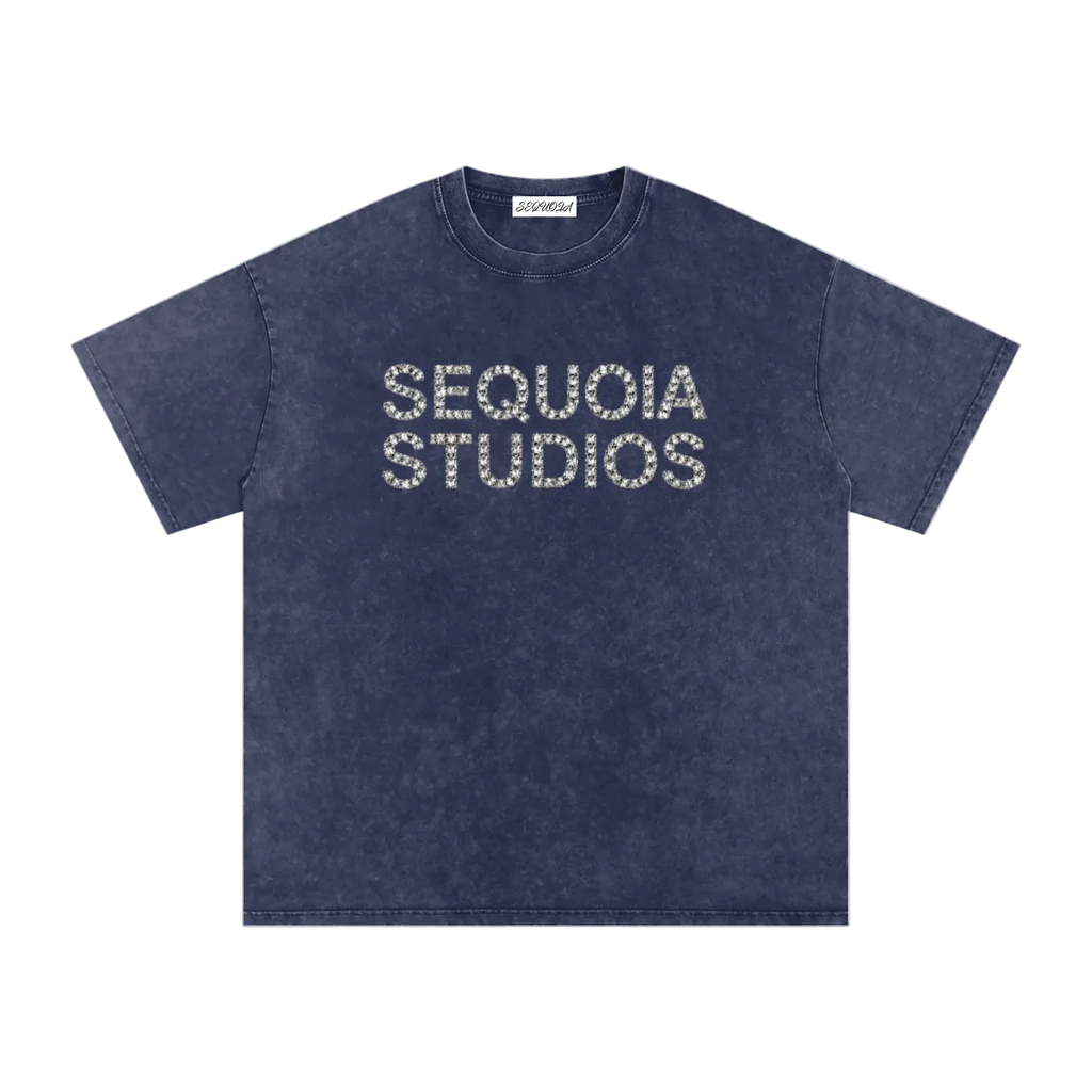 Sequoia studios oversized washed T-shirt-navy *PRE-ORDER*