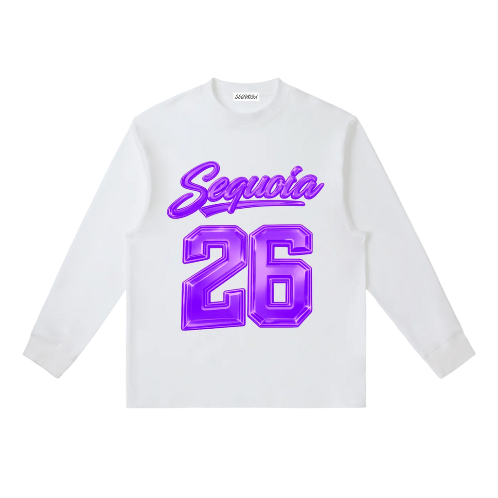 Sequoia 26 longsleeve-white/purple *PRE-ORDER*