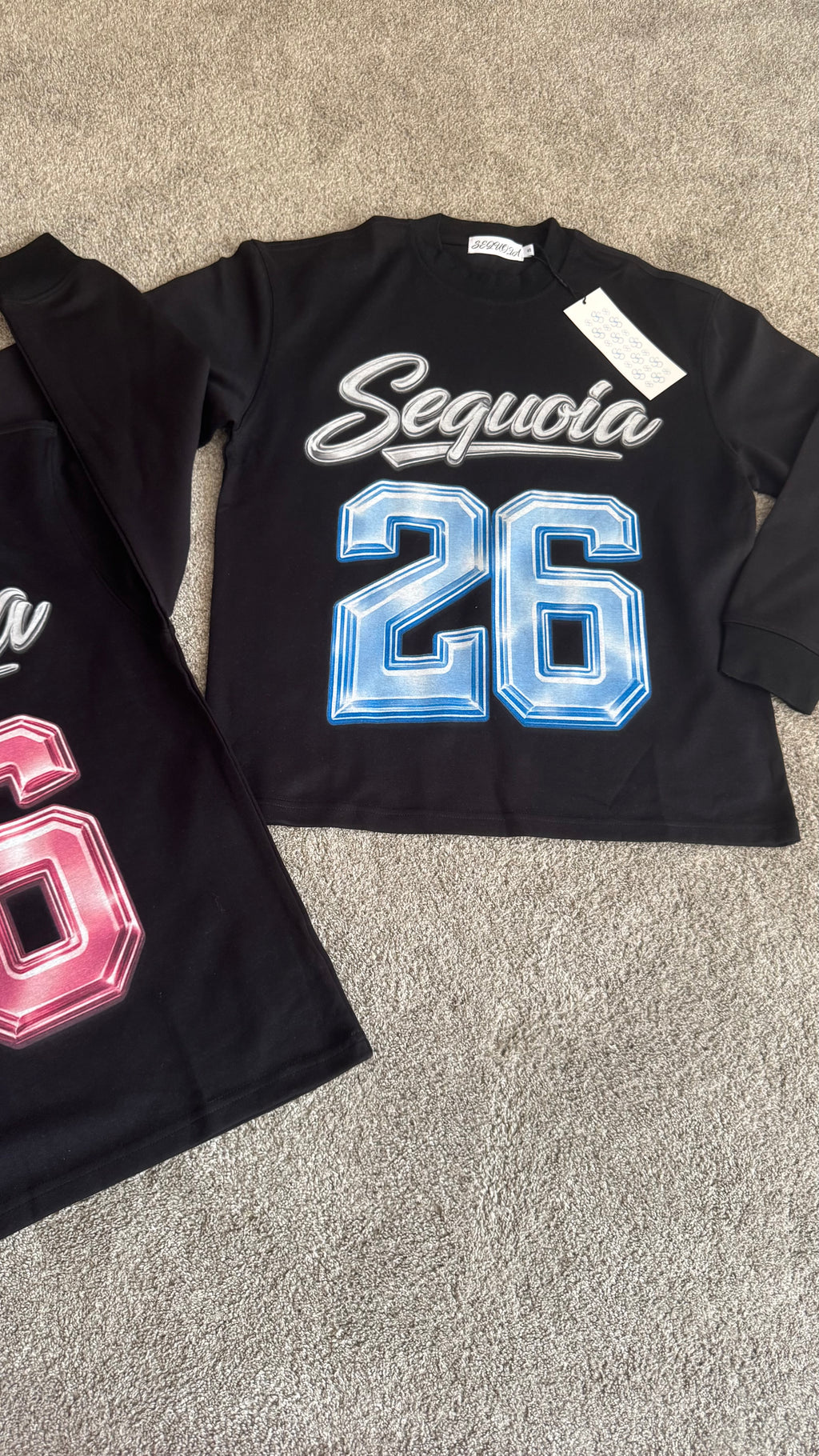 Sequoia 26 longsleeve-black/silver/baby blue *PRE-ORDER*