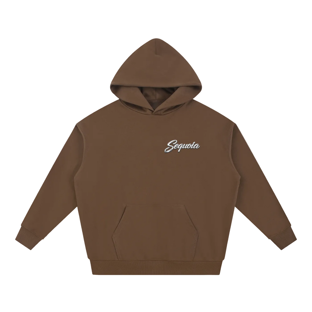 Sequoia logo pullover hoodie-brown *PRE-ORDER*