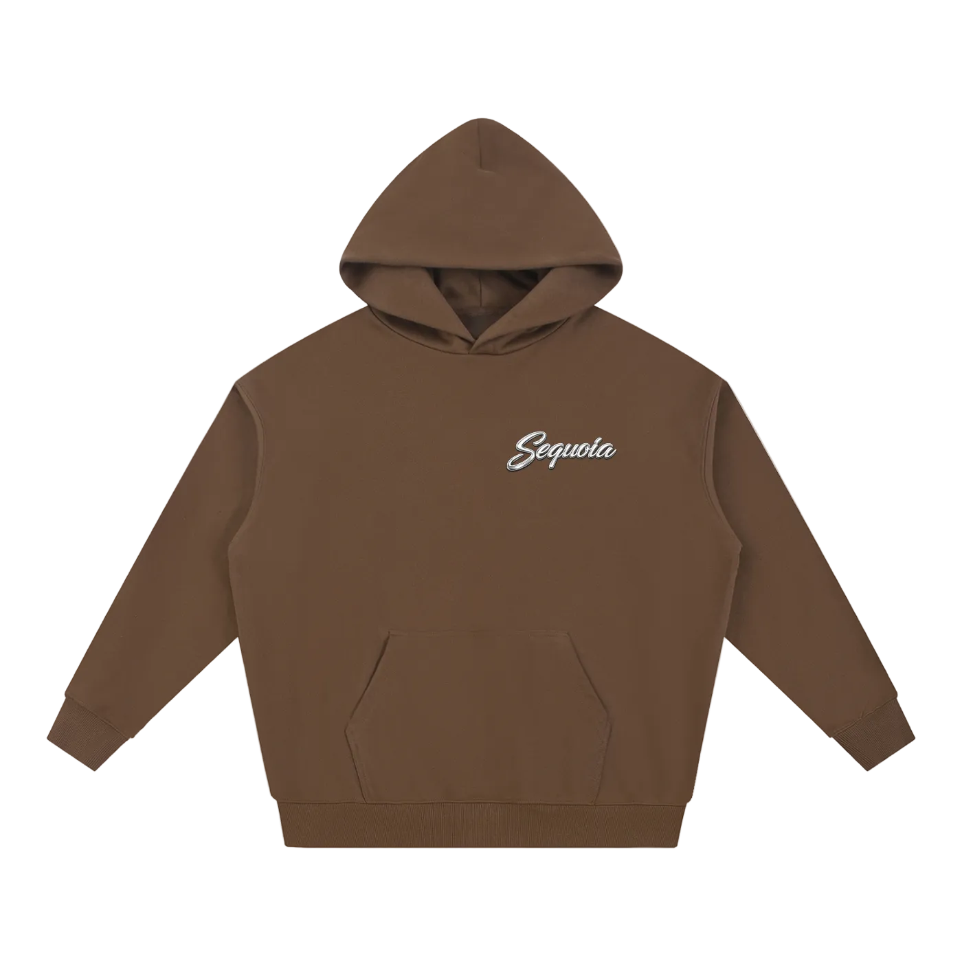 Sequoia logo pullover hoodie-brown *PRE-ORDER*
