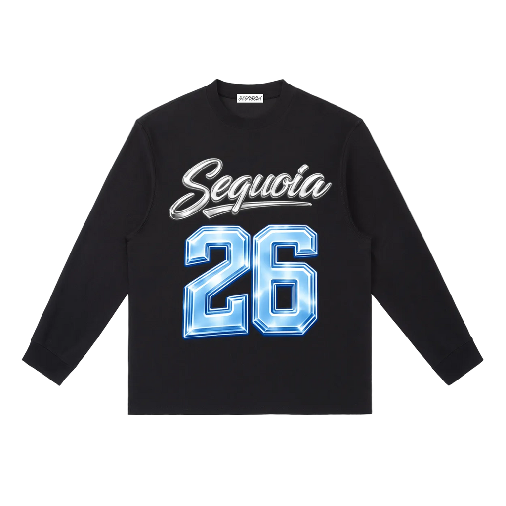 Sequoia 26 longsleeve-black/silver/baby blue *PRE-ORDER*