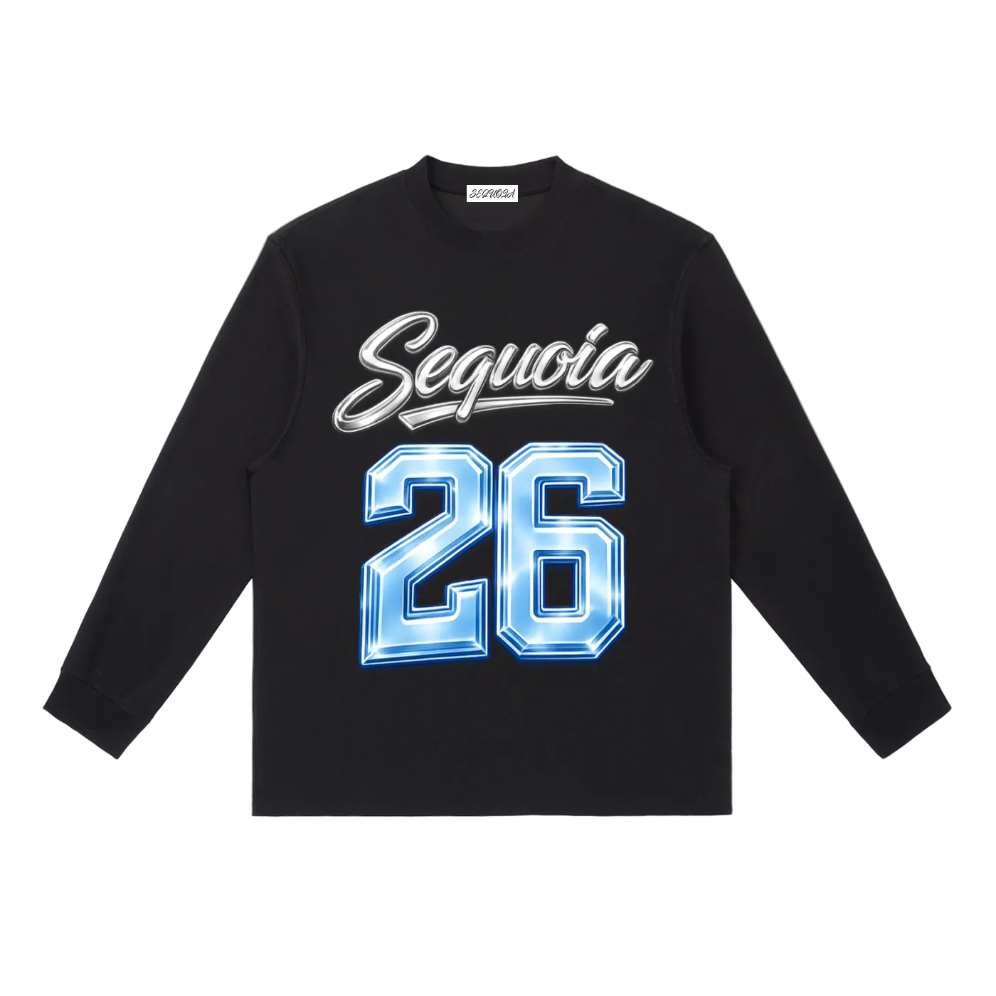 Sequoia 26 longsleeve-black/silver/baby blue *PRE-ORDER*