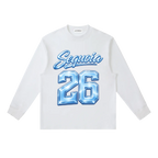 WHITE BLUE LONGSLEEVE