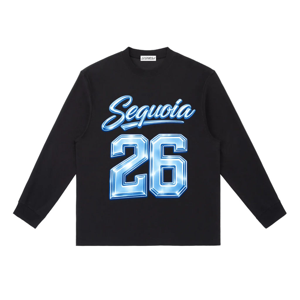 Sequoia 26 longsleeve-black/baby blue *PRE-ORDER*