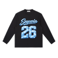 Sequoia 26 longsleeve-black/baby blue *PRE-ORDER*