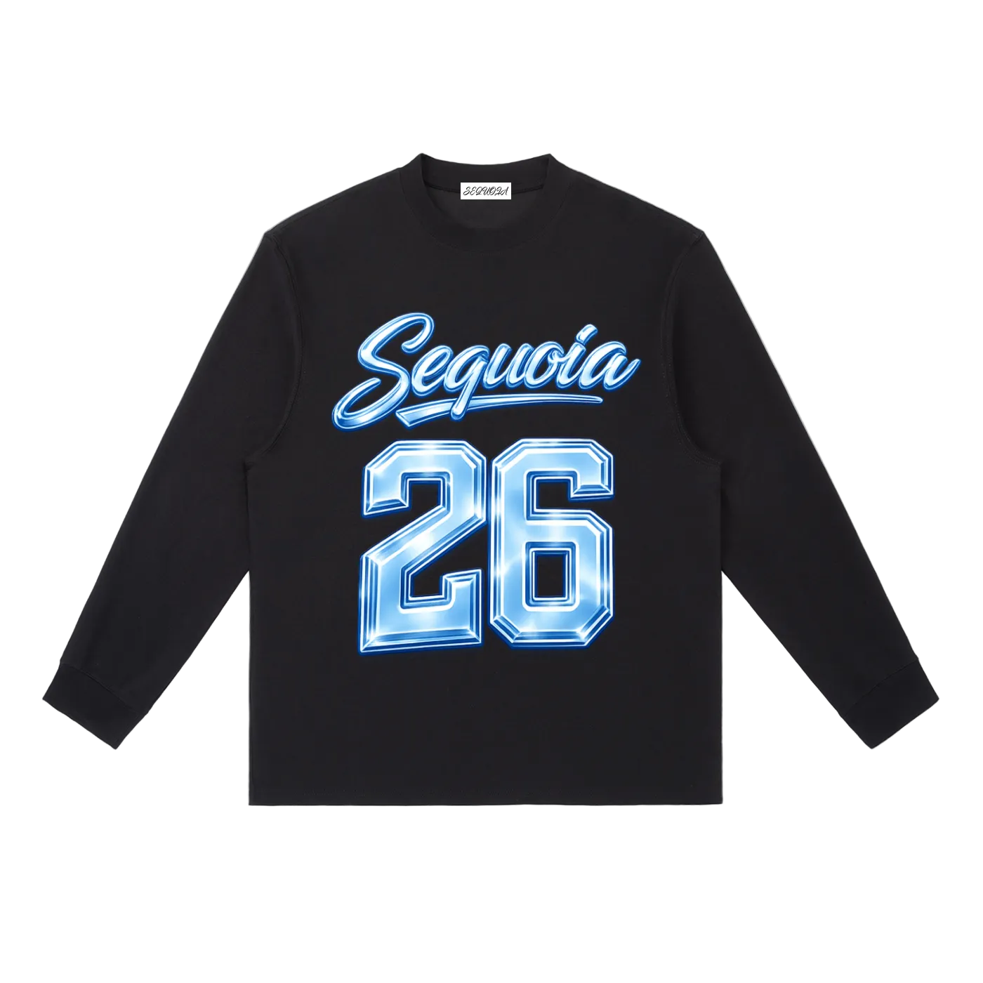 Sequoia 26 longsleeve-black/baby blue *PRE-ORDER*