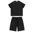 Sequoia 26 camo shorts set-black *PRE-ORDER*