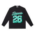 Sequoia 26 longsleeve-black/turquoise *PRE-ORDER*