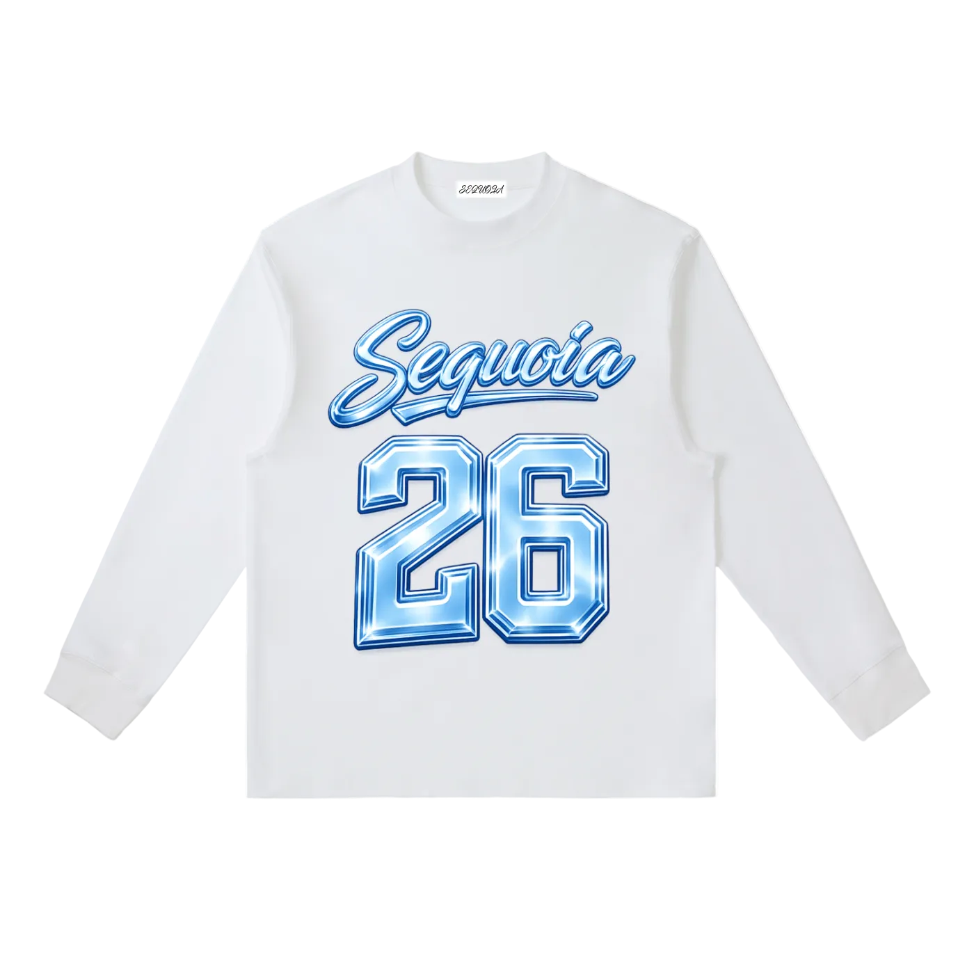 Sequoia 26 longsleeve-white/baby blue *PRE-ORDER*