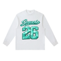 Sequoia 26 longsleeve-white/turquoise *PRE-ORDER*