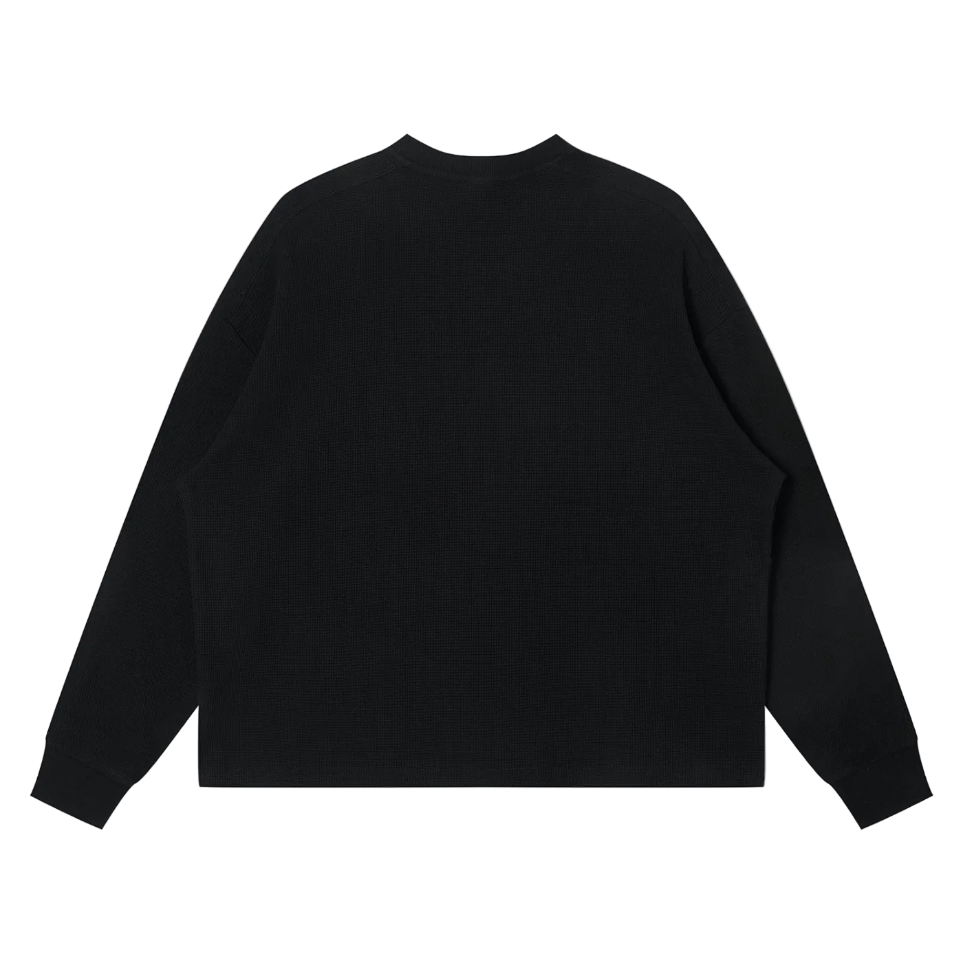 Sequoia 26 waffle knit longsleeve-black camo *PRE-ORDER*
