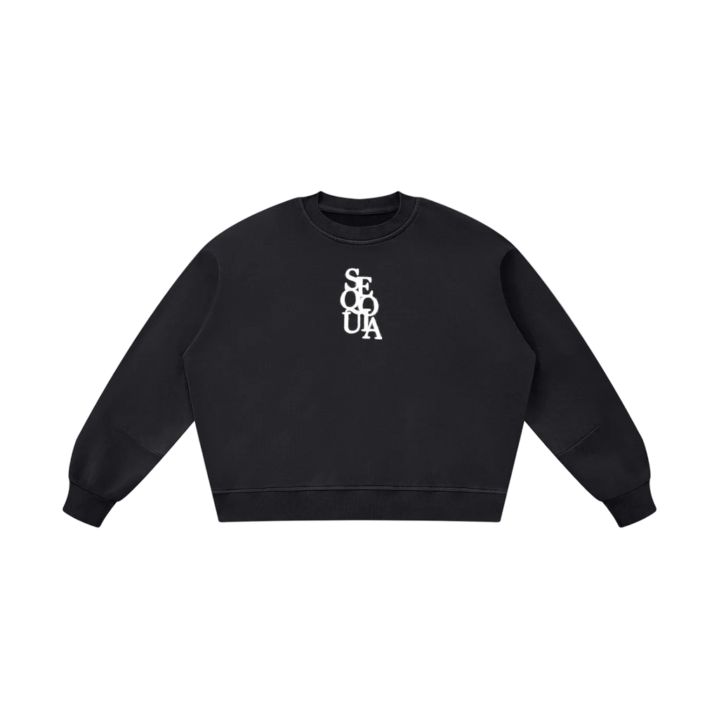 Sequoia boxy sweatshirt-black *PRE-ORDER*